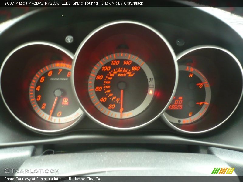 Black Mica / Gray/Black 2007 Mazda MAZDA3 MAZDASPEED3 Grand Touring