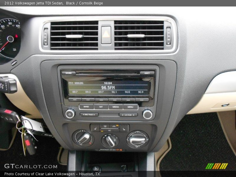 Black / Cornsilk Beige 2012 Volkswagen Jetta TDI Sedan