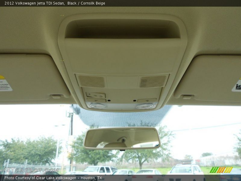 Black / Cornsilk Beige 2012 Volkswagen Jetta TDI Sedan