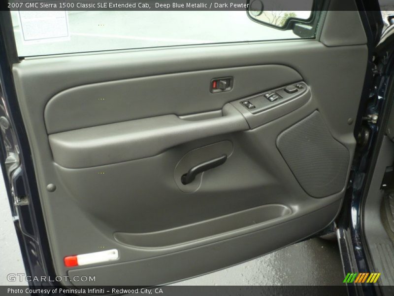 Deep Blue Metallic / Dark Pewter 2007 GMC Sierra 1500 Classic SLE Extended Cab