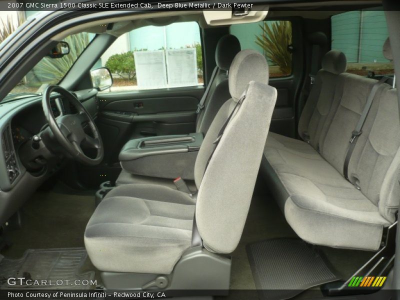Deep Blue Metallic / Dark Pewter 2007 GMC Sierra 1500 Classic SLE Extended Cab