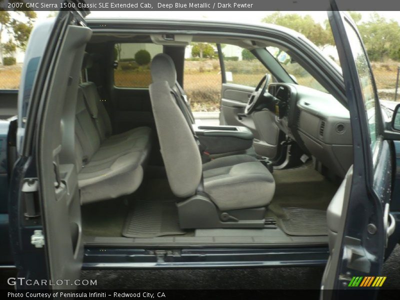Deep Blue Metallic / Dark Pewter 2007 GMC Sierra 1500 Classic SLE Extended Cab