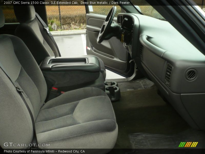 Deep Blue Metallic / Dark Pewter 2007 GMC Sierra 1500 Classic SLE Extended Cab