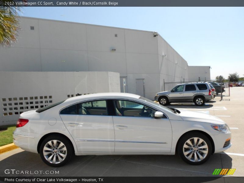 Candy White / Black/Cornsilk Beige 2012 Volkswagen CC Sport