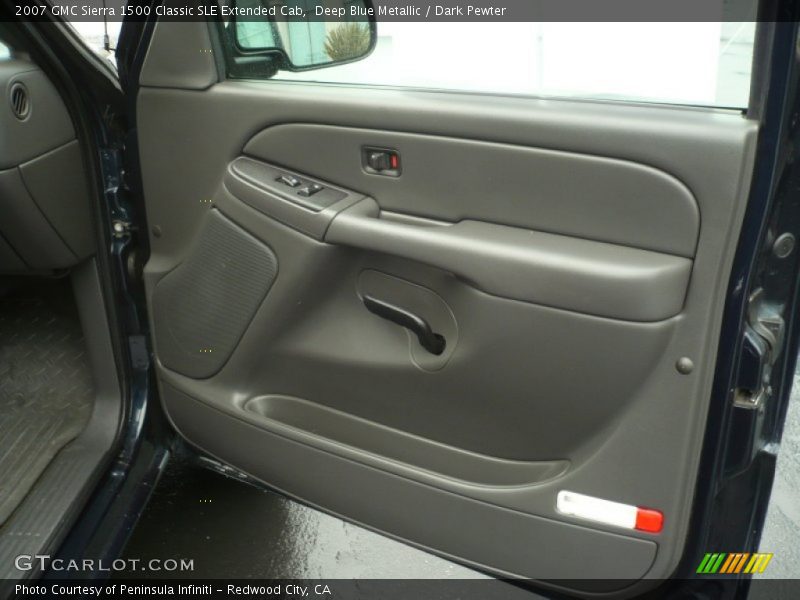 Deep Blue Metallic / Dark Pewter 2007 GMC Sierra 1500 Classic SLE Extended Cab