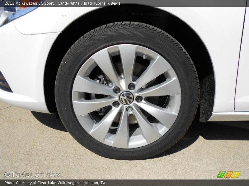 Candy White / Black/Cornsilk Beige 2012 Volkswagen CC Sport