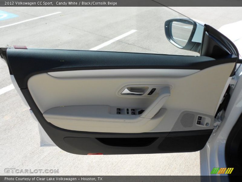 Candy White / Black/Cornsilk Beige 2012 Volkswagen CC Sport