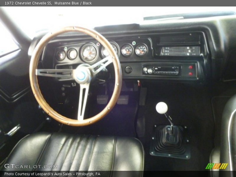 Mulsanne Blue / Black 1972 Chevrolet Chevelle SS