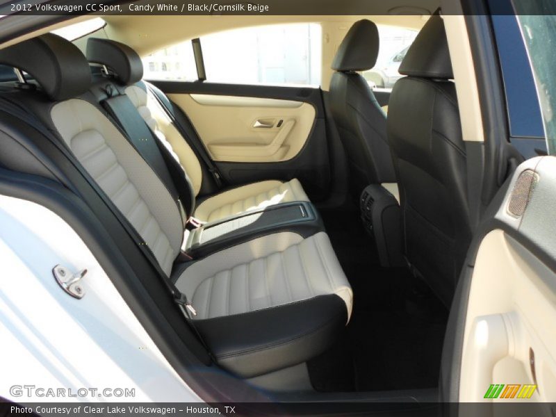 Candy White / Black/Cornsilk Beige 2012 Volkswagen CC Sport
