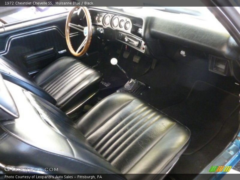 Mulsanne Blue / Black 1972 Chevrolet Chevelle SS