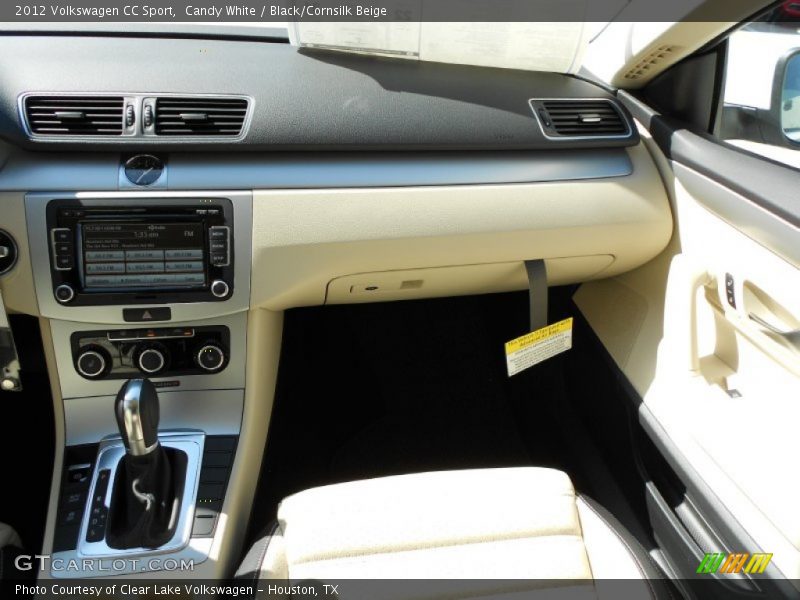 Candy White / Black/Cornsilk Beige 2012 Volkswagen CC Sport