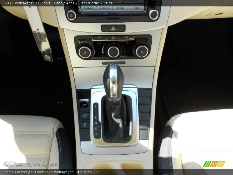 Candy White / Black/Cornsilk Beige 2012 Volkswagen CC Sport