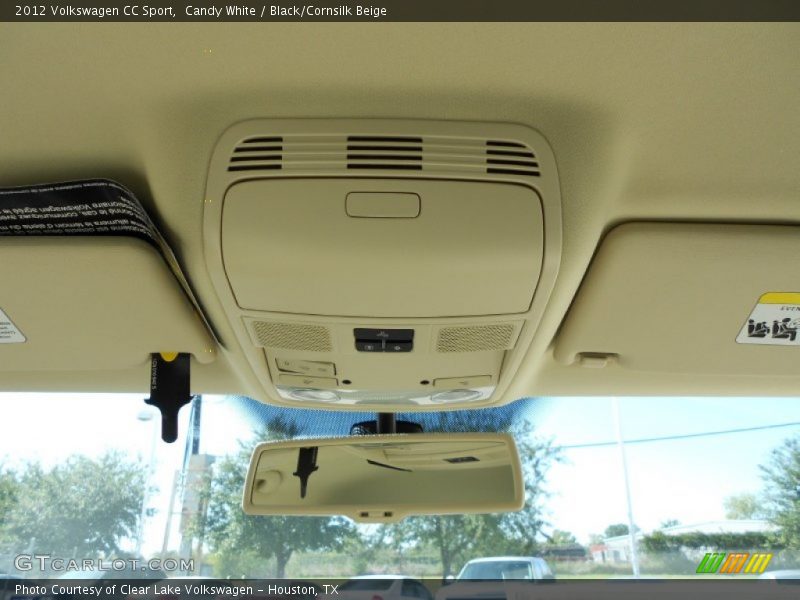 Candy White / Black/Cornsilk Beige 2012 Volkswagen CC Sport