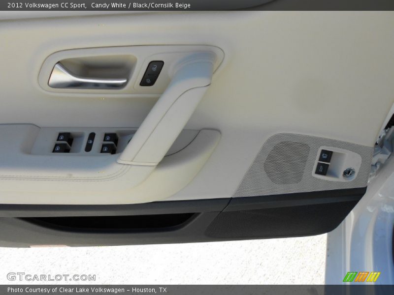 Candy White / Black/Cornsilk Beige 2012 Volkswagen CC Sport