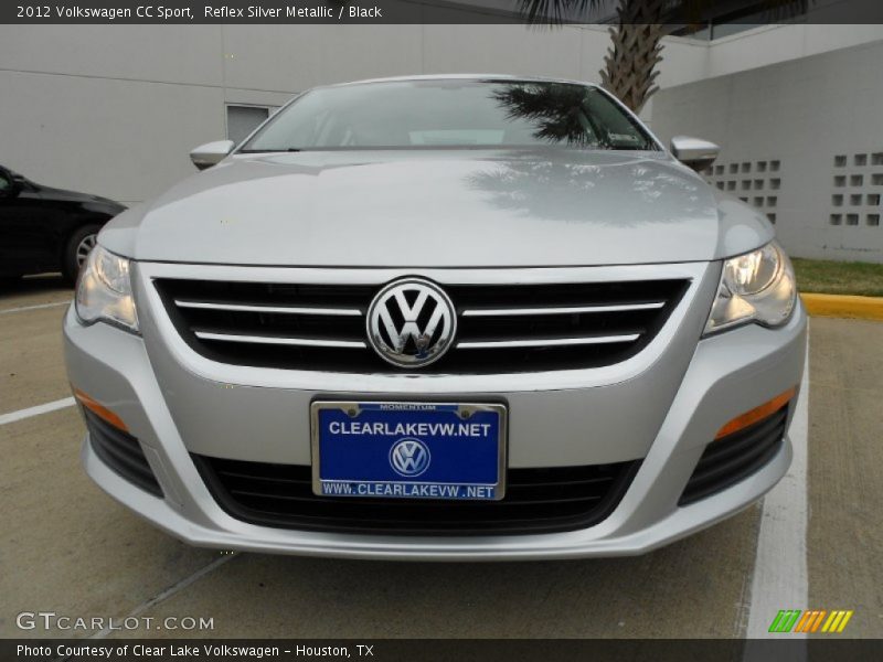 Reflex Silver Metallic / Black 2012 Volkswagen CC Sport