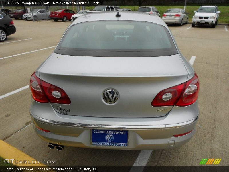 Reflex Silver Metallic / Black 2012 Volkswagen CC Sport