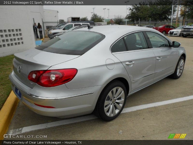 Reflex Silver Metallic / Black 2012 Volkswagen CC Sport