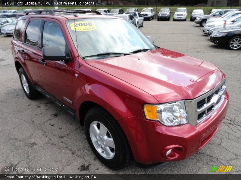 Redfire Metallic / Stone 2008 Ford Escape XLT V6