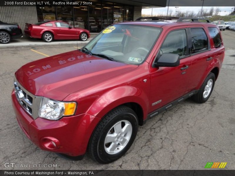 Redfire Metallic / Stone 2008 Ford Escape XLT V6