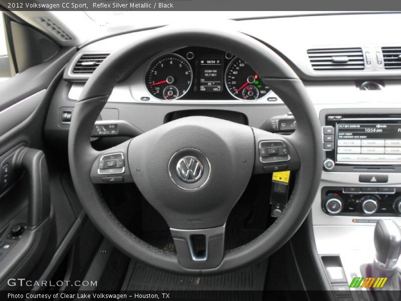 Reflex Silver Metallic / Black 2012 Volkswagen CC Sport