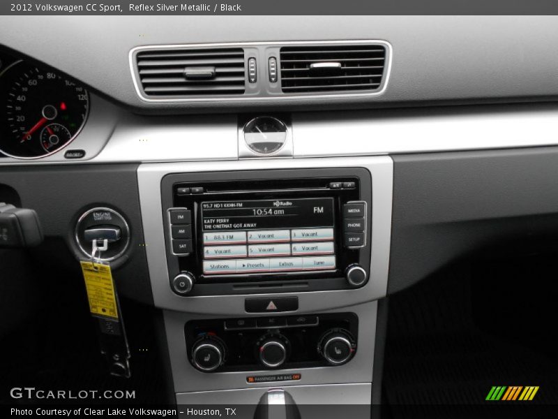 Reflex Silver Metallic / Black 2012 Volkswagen CC Sport