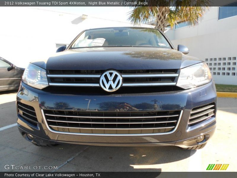 Night Blue Metallic / Cornsilk Beige 2012 Volkswagen Touareg TDI Sport 4XMotion