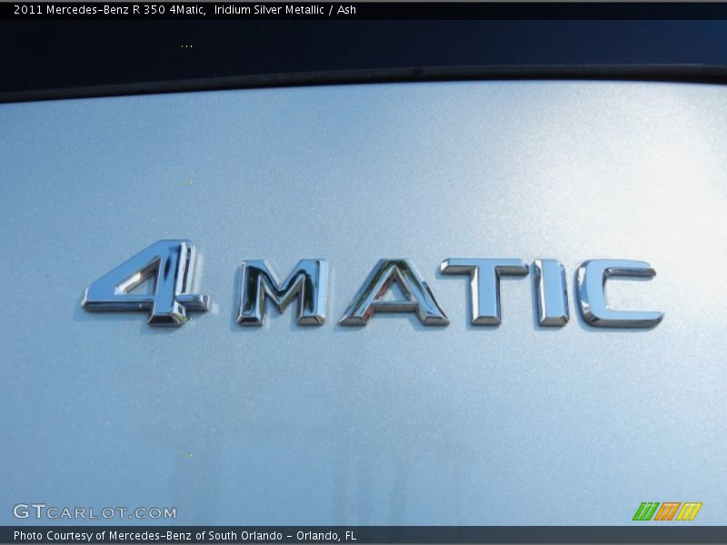 Iridium Silver Metallic / Ash 2011 Mercedes-Benz R 350 4Matic