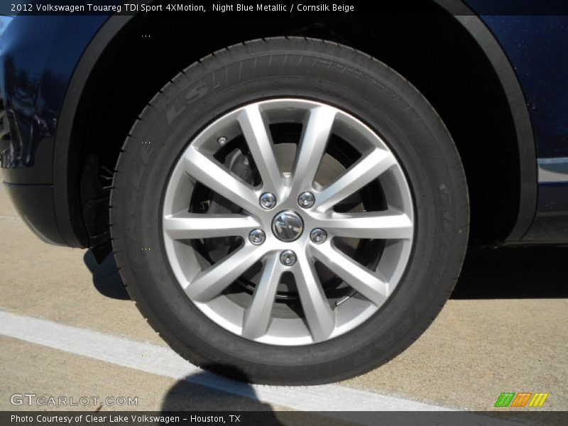 Night Blue Metallic / Cornsilk Beige 2012 Volkswagen Touareg TDI Sport 4XMotion