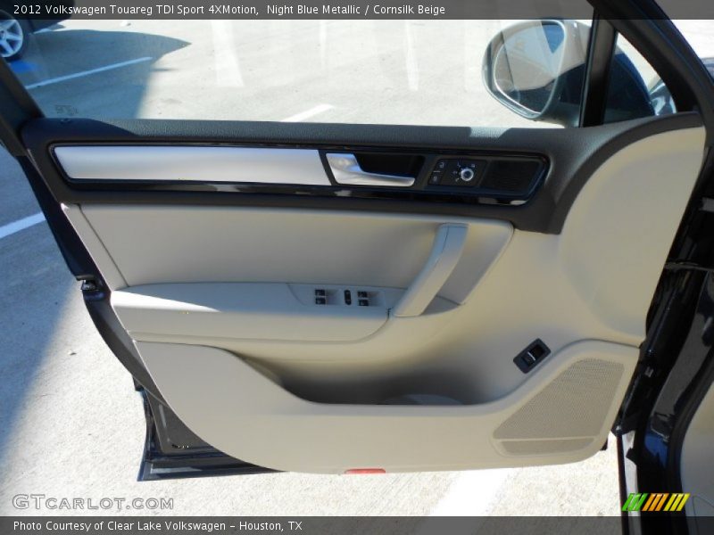 Night Blue Metallic / Cornsilk Beige 2012 Volkswagen Touareg TDI Sport 4XMotion