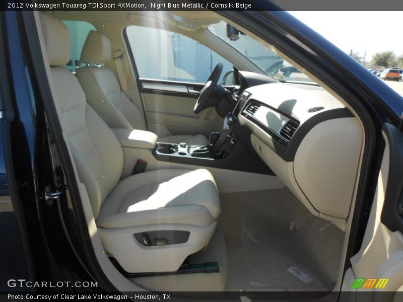 Night Blue Metallic / Cornsilk Beige 2012 Volkswagen Touareg TDI Sport 4XMotion