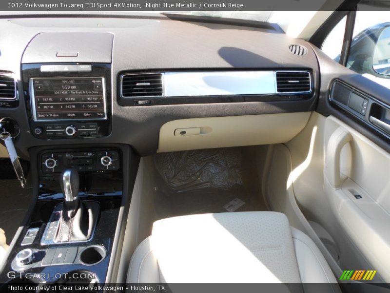 Night Blue Metallic / Cornsilk Beige 2012 Volkswagen Touareg TDI Sport 4XMotion