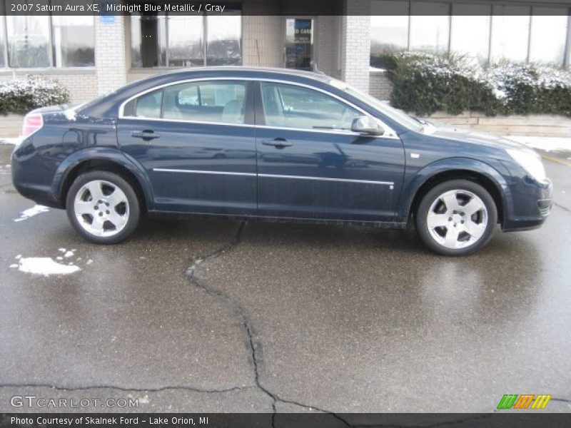 Midnight Blue Metallic / Gray 2007 Saturn Aura XE