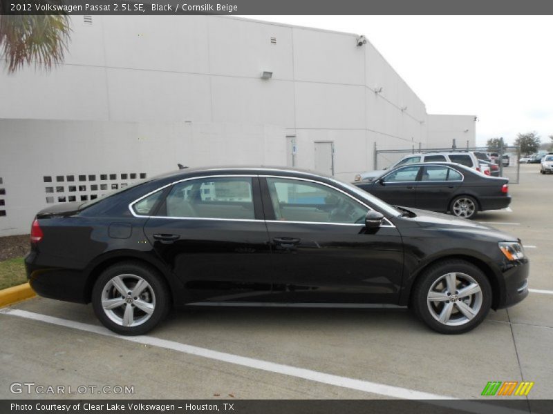 Black / Cornsilk Beige 2012 Volkswagen Passat 2.5L SE