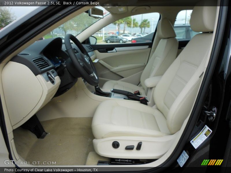 Black / Cornsilk Beige 2012 Volkswagen Passat 2.5L SE