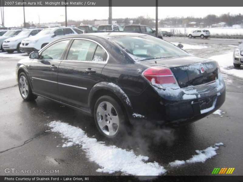 Midnight Blue Metallic / Gray 2007 Saturn Aura XE
