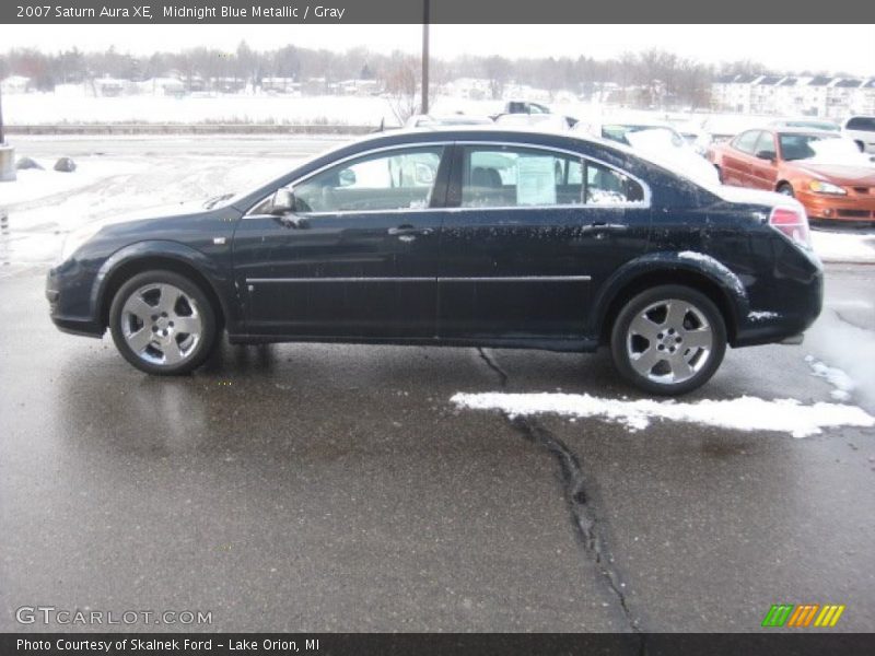 Midnight Blue Metallic / Gray 2007 Saturn Aura XE