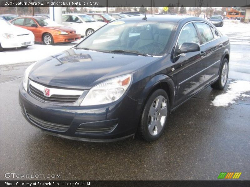 Midnight Blue Metallic / Gray 2007 Saturn Aura XE