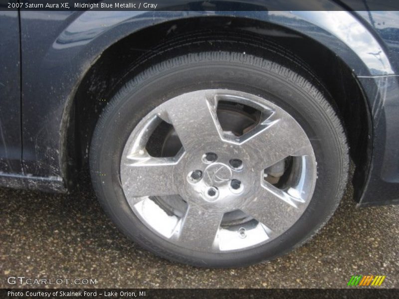 Midnight Blue Metallic / Gray 2007 Saturn Aura XE
