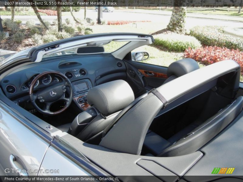 Pewter Metallic / Black 2007 Mercedes-Benz SL 550 Roadster