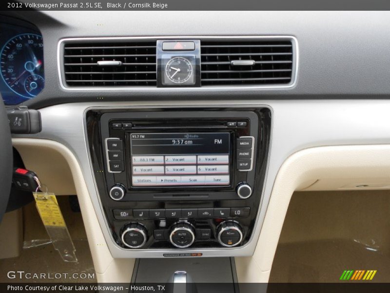 Black / Cornsilk Beige 2012 Volkswagen Passat 2.5L SE