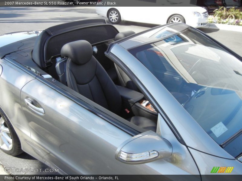 Pewter Metallic / Black 2007 Mercedes-Benz SL 550 Roadster
