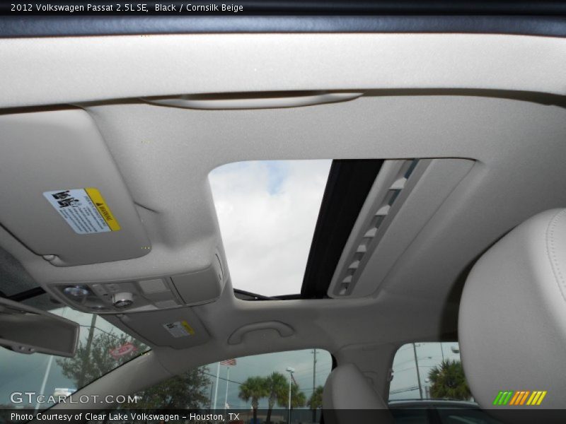 Black / Cornsilk Beige 2012 Volkswagen Passat 2.5L SE