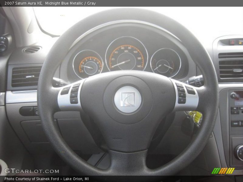 Midnight Blue Metallic / Gray 2007 Saturn Aura XE