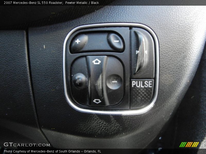 Pewter Metallic / Black 2007 Mercedes-Benz SL 550 Roadster