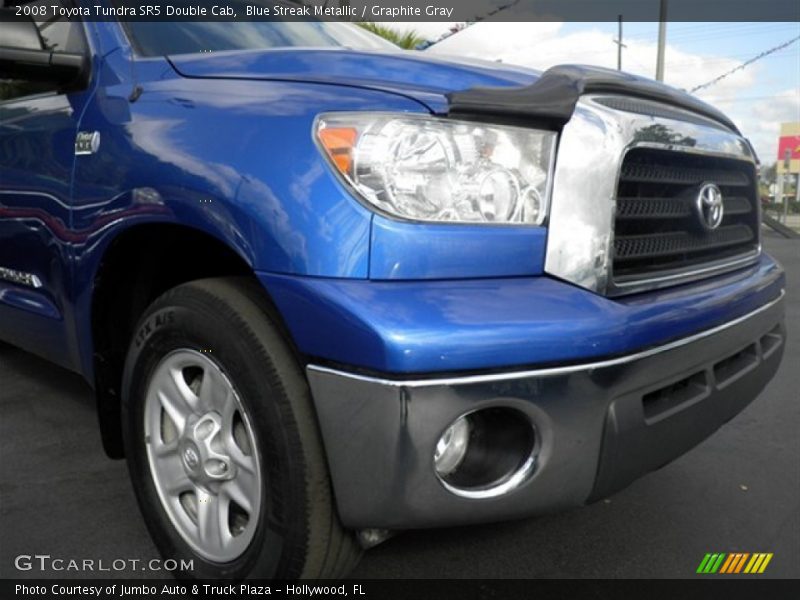 Blue Streak Metallic / Graphite Gray 2008 Toyota Tundra SR5 Double Cab