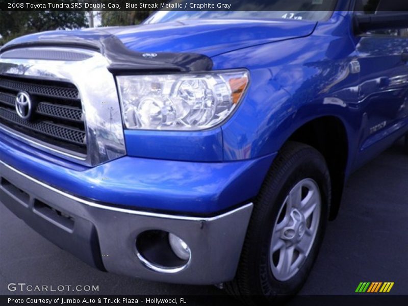 Blue Streak Metallic / Graphite Gray 2008 Toyota Tundra SR5 Double Cab