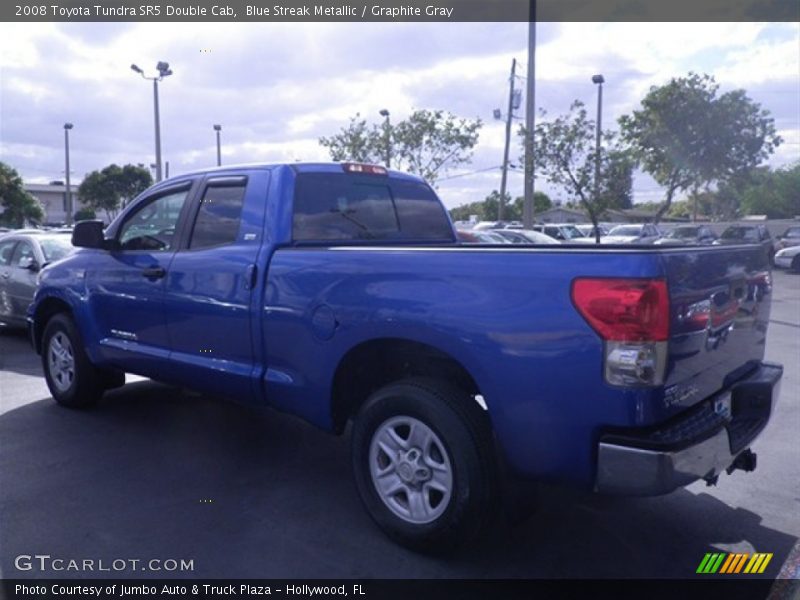 Blue Streak Metallic / Graphite Gray 2008 Toyota Tundra SR5 Double Cab