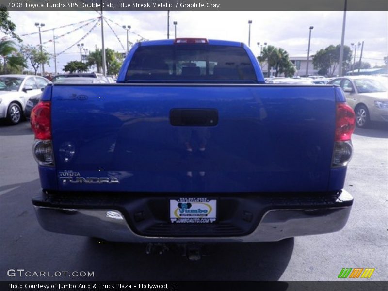 Blue Streak Metallic / Graphite Gray 2008 Toyota Tundra SR5 Double Cab