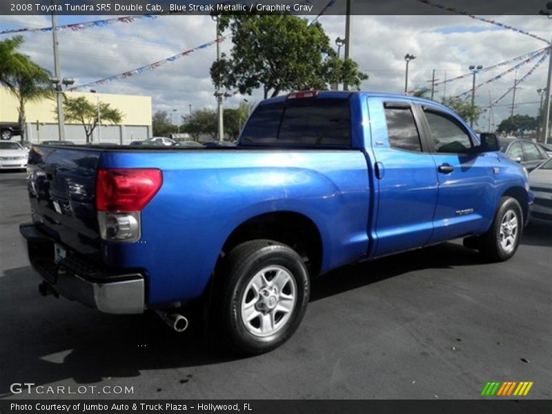 Blue Streak Metallic / Graphite Gray 2008 Toyota Tundra SR5 Double Cab