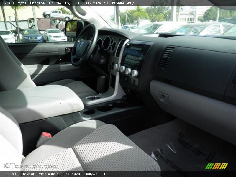 Blue Streak Metallic / Graphite Gray 2008 Toyota Tundra SR5 Double Cab